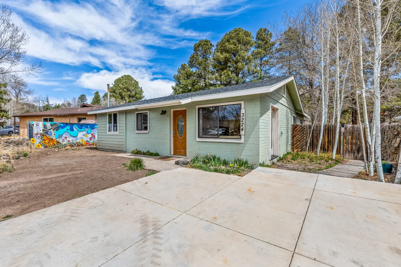 Completed home addition exterior in Central Flagstaff AZ by Barden Home Builders, finished 3 weeks ahead of schedule